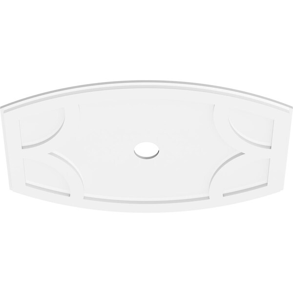 Kailey Architectural PVC Contemporary Ceiling Medallion, 34W X 22 5/8H X 3ID X 18 1/4C X 1P